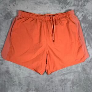 Outdoor Voices Lined Running Hiking Shorts Orange XL 5” Inseam
